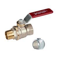 Кран шаровой GIACOMINI Ду10 DADO© НР/ВН 3/8 рукоятка (красная) (R914LX022)