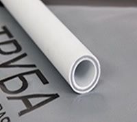 труба pn25, sdr 6, армированная стекловолокном (цвет слоя - серый)d*s, мм 25х4,2 (2 метра, белая) ростурпласт (14153)