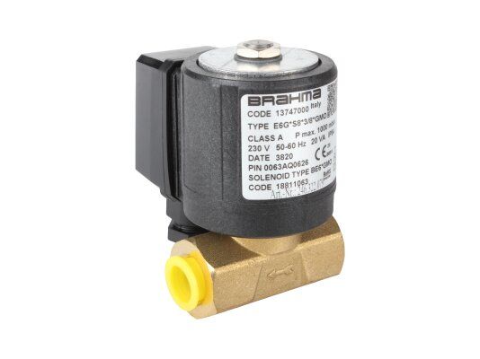 газовый электромагнитный клапан brahma e6g*s8*3/8*gmo 13747000