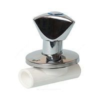 вентиль хромированный люкс d, мм 25 ростурпласт (14189)