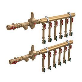 коллекторный модуль giacomini этажный 1 1/2 х 3/4 - 3 выхода (ge550y383)