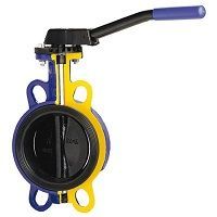 Затвор межфланцевый Zetkama 497B-250-CD6, Ду250 Pу16, GGG40 / GGG40 / EPDM, Редуктор (497B-250-CD6)