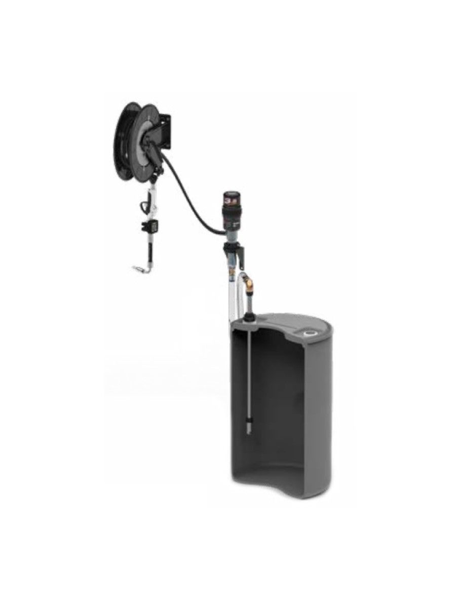 комплект настенный для масла 5.5:1, пистолет с эл. счетчиком