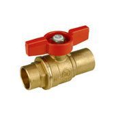 кран шаровой ду22 со стандартным проходом, с отводами под пайку o28, нехромированный giacomini r258d (r258y016)