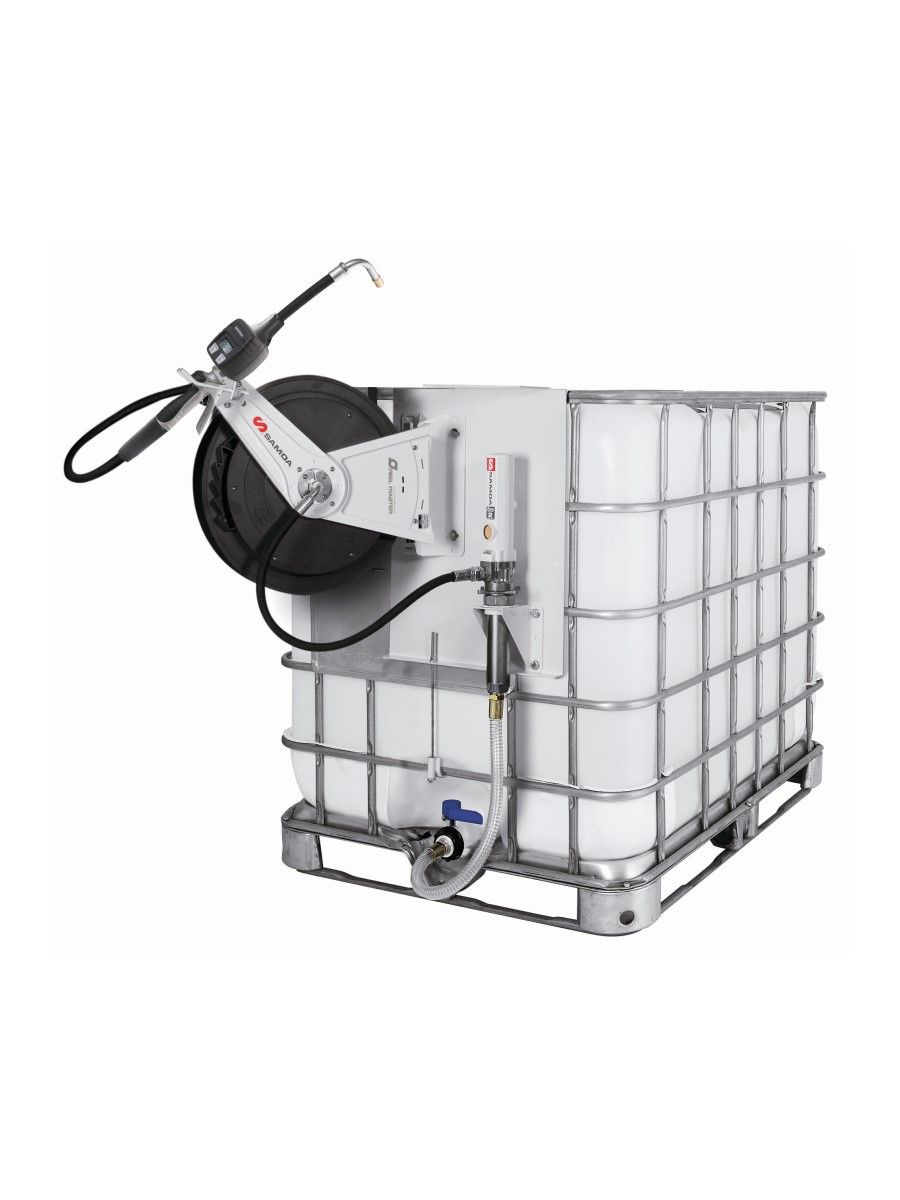 комплект с насосом для масла 3:1 с катушкой для контейнеров 1000л