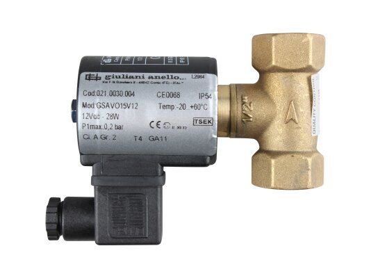 газовый электромагнитный клапан giuliani anello gsavo15v12