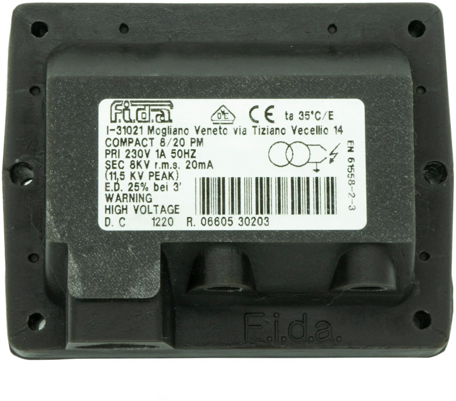 трансформатор розжига fida compact 8/20 pm