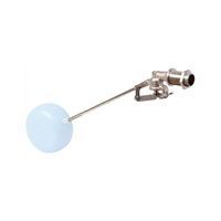 Поплавковый мех. регулятор уровня Farg 510 (5 осей) 1/2 штанга диам.5мм, 200мм-латунь, усил., седло-нерж. (с прокл, гайкой, без шара), Pmax-5 бар, Tmax-80C (510/5.1/2 CF+GU)