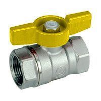 кран шаровой для газа giacomini r251d ду15, резьба внутренняя/внутренняя, стандартный проход, хромированный, ручка - бабочка желтая (r251x023) товар не поставляется