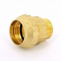 Муфта ПНД компрессионная переходная 50х1 1/2 НР (латунная) Tiemme (3400009)