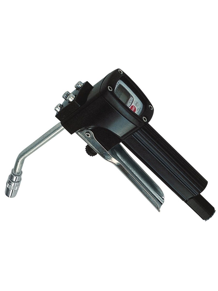 пистолет для смазки greaster со счетчиком гр/кг жесткий носик