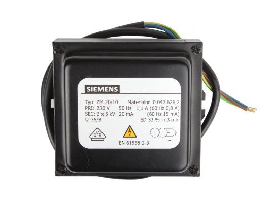 трансформатор розжига siemens zm 20/10 00426262