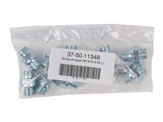 комплект шланговых ниппелей (5 шт.) giersch nw6 r1/4 x 8ll, 37-50-11348