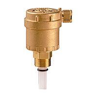 автоматический воздухоотводный клапан 3/8 с запорным клапаном, нехромированный giacomini r88i (r88iy002)