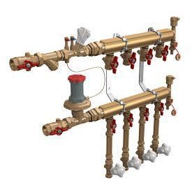 Узел коллекторный отопления этажный GIACOMINI 1 1/4 x 3/4 / 2, подключение тип B3 (GE553Y252)
