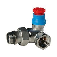 Клапан термостатический GIACOMINI угловой 1/2 x 18 - прав.,двухплоскостной, левый, хромированный, отвод с герметичной прокладкой (R403X024)