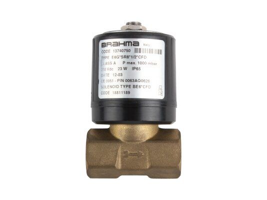 газовый электромагнитный клапан brahma e6g*sr8*1/2*cfd 13740750