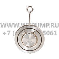 Клапан обратный поворотный Water Тechnics Ду100 Pу10/16 межфланцевый стальной гальванизированный (SCV160100) товар не поставляется