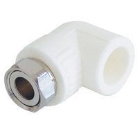 Угольник с накидной гайкой на метал. штуцере DхG'' 25х 3/4 РосТурПласт (14267)