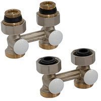 узел нижнего подключения giacomini прямой, для двухтрубных систем, компактный 3/4 f x 3/4 e (r387lx002)