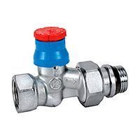 клапан термостатический giacomini прямой 1 , хромированный, отвод с герметичной прокладкой (r402x132)