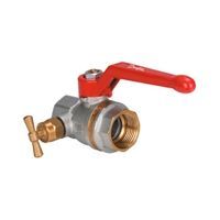 Кран шаровой Danfoss BVR-D Ду15 Pу40 Rp 1/2 латунный с внутренней резьбой и спускным элементом (065B8216)