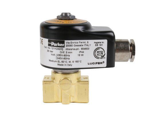 жидкотопливный электромагнитный клапан weishaupt 121k2423 ip44