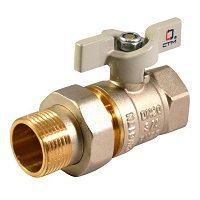 кран шаровой для воды 1/2 с накид. гайкой бабочка стандарт стм (cwafm012)