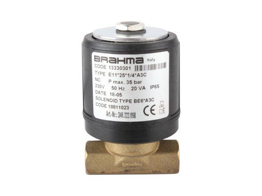 жидкотопливный электромагнитный клапан brahma e11*25*1/4*a3c 13330301