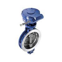 затвор поворотный broen стальной тепло, ру25 ду500, межфланцевый, нерж. диск, с редуктором (161.155.500)