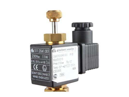 газовый электромагнитный клапан giuliani anello evo15