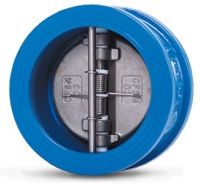 Клапан обратный Water Тechnics DFC WT Ду350 двухстворчатый межфланцевый (SKL100700350)