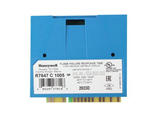 усилитель сигнала пламени honeywell r7847c 1005