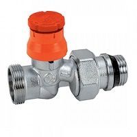 клапан термостатический прямой 1/2 x 16 с нар. резьбой и преднастройкой giacomini r412ptg (r412px233)
