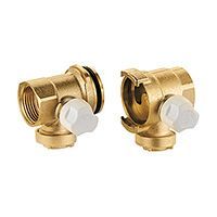 два крайних элемента модульного коллектора giacomini 3/4'x16xду 25 (rc585y144)