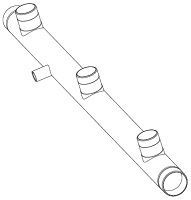 Коллектор напорный Ду50/Ду403 насоса 2 - 1 1/2 Mondeo (5M200150-402)