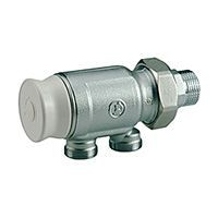 ручной узел для однотрубной системы с возможностью микрометрической регулировки 3/4 x18 giacomini r314n (r324nx014)