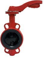 затвор дисковый поворотный межфланцевый rushwork 200-250-16, ду250, pn16, gg25 / ggg40 / epdm, ручка (200-250-16)