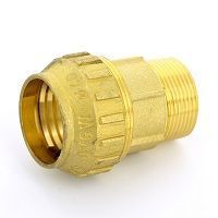 Муфта ПНД компрессионная переходная 40х1 1/4 НР (латунная) Tiemme (3400004)