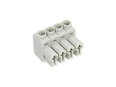 Разъём Wieland 4P, серый, мама