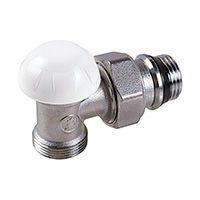 Клапан отсечной угловой 3/8” x 16, хромированный, отвод с герметичной прокладкой, подсоединение с наружной резьбой GIACOMINI R29TG (R29X032)