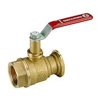 Кран шаровой GIACOMINI с выводом для насоса, с внутренней резьбой и фланцевым соединением, с рычажной рукояткой на удлиненном стержне, нехроми рованный. (R285LY001)