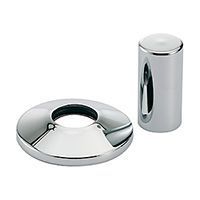 хромированные розетка и колпачок для запорного клапана h173 giacomini (h174ax001)