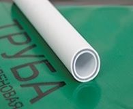 труба pn20, sdr 7,4, армированная стекловолокном (цвет слоя - серый)d*s, мм 63х8,6 (2 метра, белая) ростурпласт (14151)