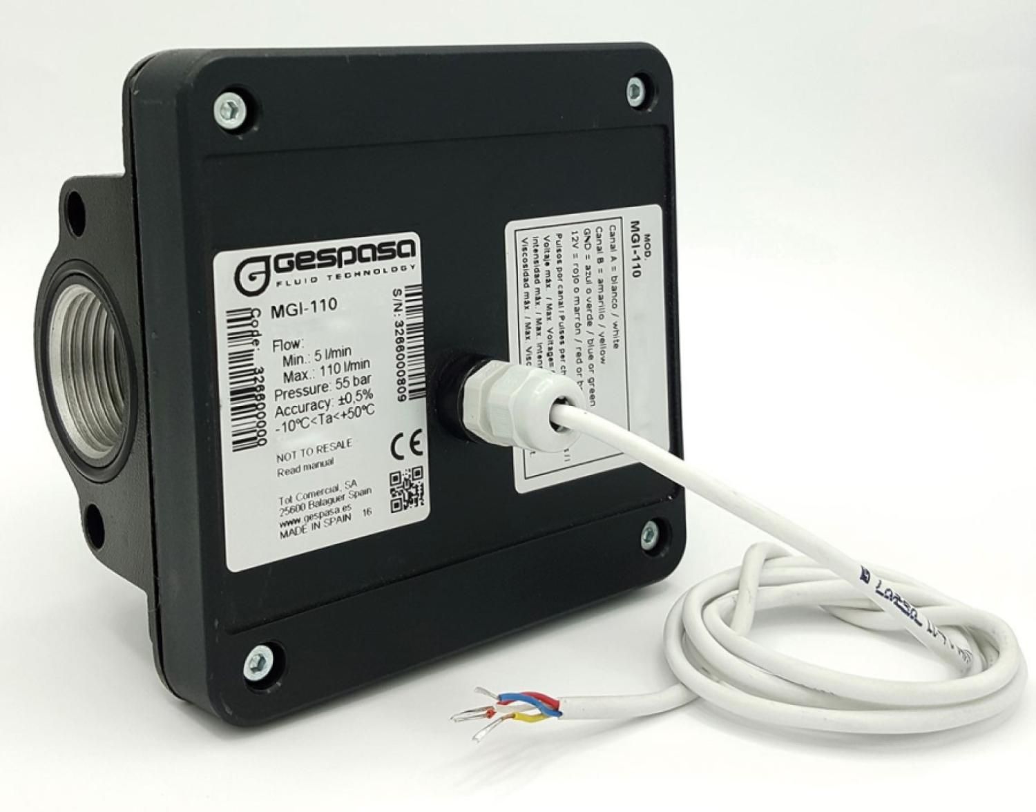 импульсный шестеренчатый счетчик mgi-110 f1 модель для учета