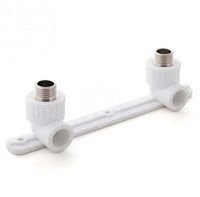 угольник комбинированный pn25 с креплением двойной (под смеситель) наружн. резьба dмм хg'' 20х1/2 ростурпласт (10703)