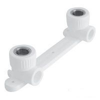 угольник комбинированный pn25 с креплением двойной (под смеситель) внутр. резьба dмм хg'' 20х1/2 ростурпласт (10701)