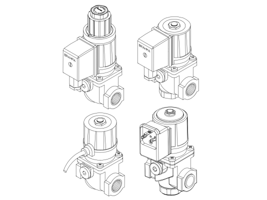 газовый электромагнитный клапан brahma e8/sb4*cfd