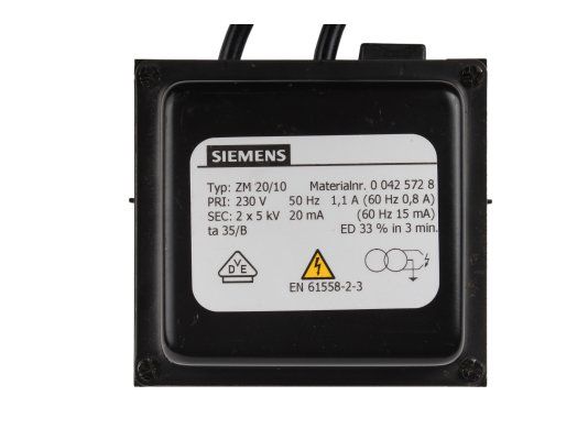 трансформатор розжига siemens zm 20/10 00425728