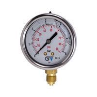 манометр genebre 0- 6 бар 63мм 1/4 (наполнение- глицерин, нерж.сталь) (3822006)